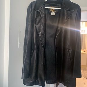 Leather Blazer - Size Medium